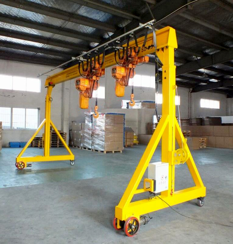 5T portable gantry crane is sold from China to Pakistan