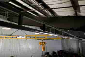 Under-Hung Ceiling-Mounted Workstation Bridge Crane