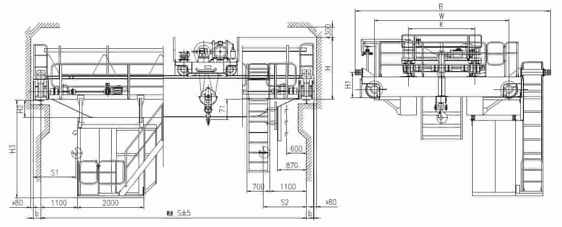 5 Ton Double Girder EOT Crane Design Specification