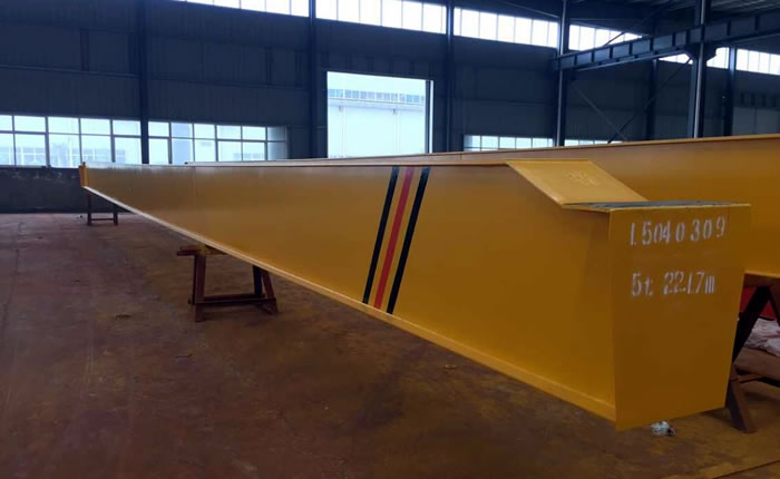 Flat girder design for the 5 ton eot crane