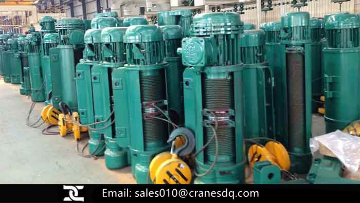 5 ton wire rope hoist with lifting height of 40 meters  sale to Philippines