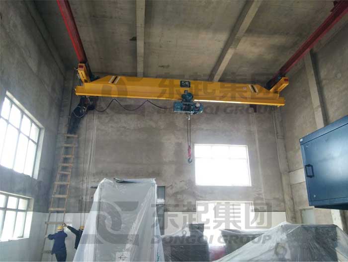 Suspension Crane Installation in Sewage Treatment Plant