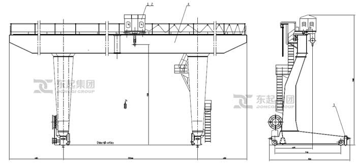 25 Ton Gantry Crane Drawing