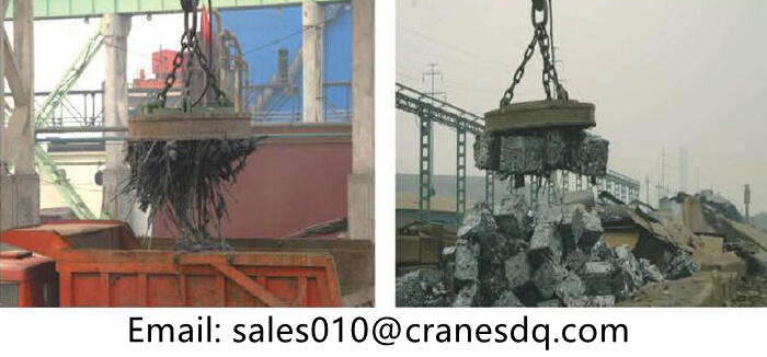 Electromagnetic crane working site in Iran