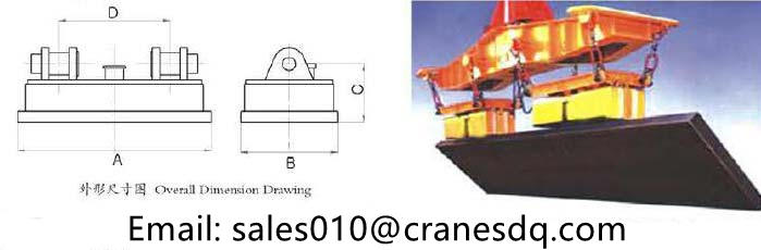 Lifting Electromagnet for Turning and Side Hung design drawing