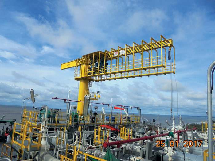 Malaysian LNG complex receives MHE-Demag jib