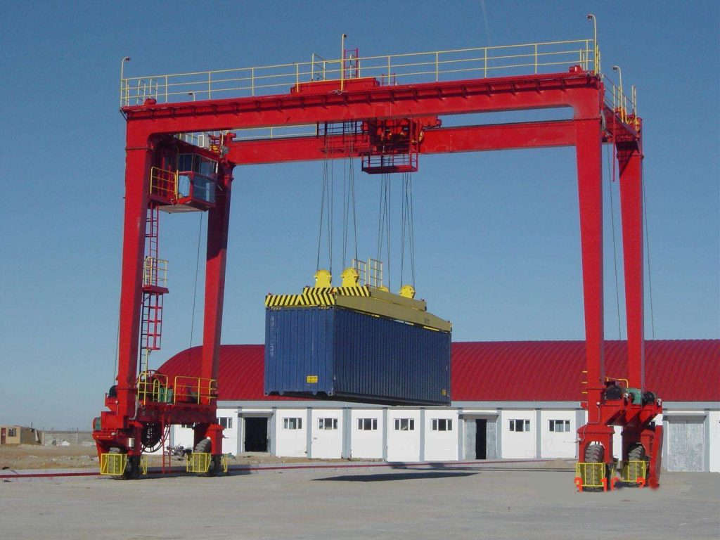 Rubber-Tired-Gantry-Crane-Rail mounted container gantry crane