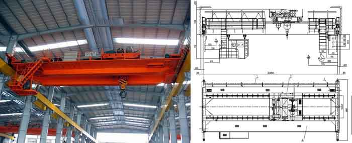 QD model double girder overhead crane
