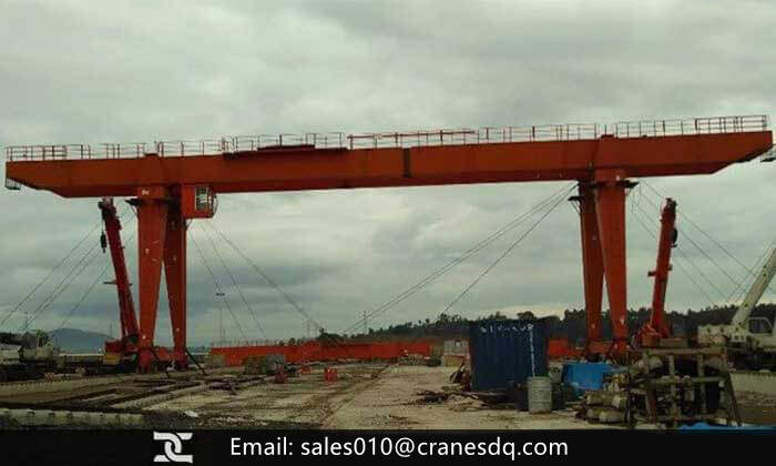 32 ton double girder gantry crane installation in Pakistan