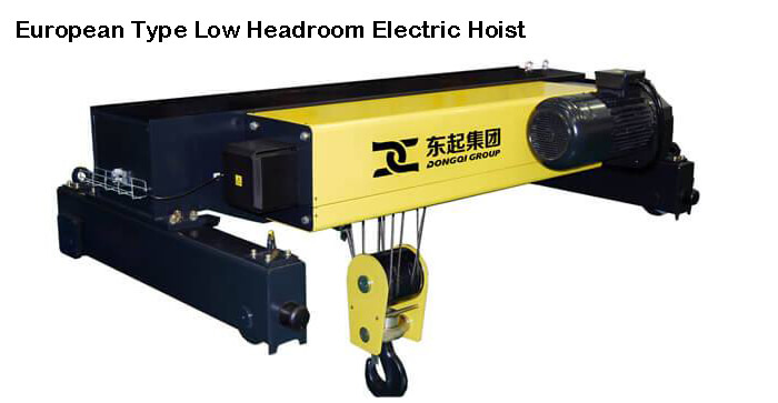 Low Headroom Electric Wire Rope Hoist