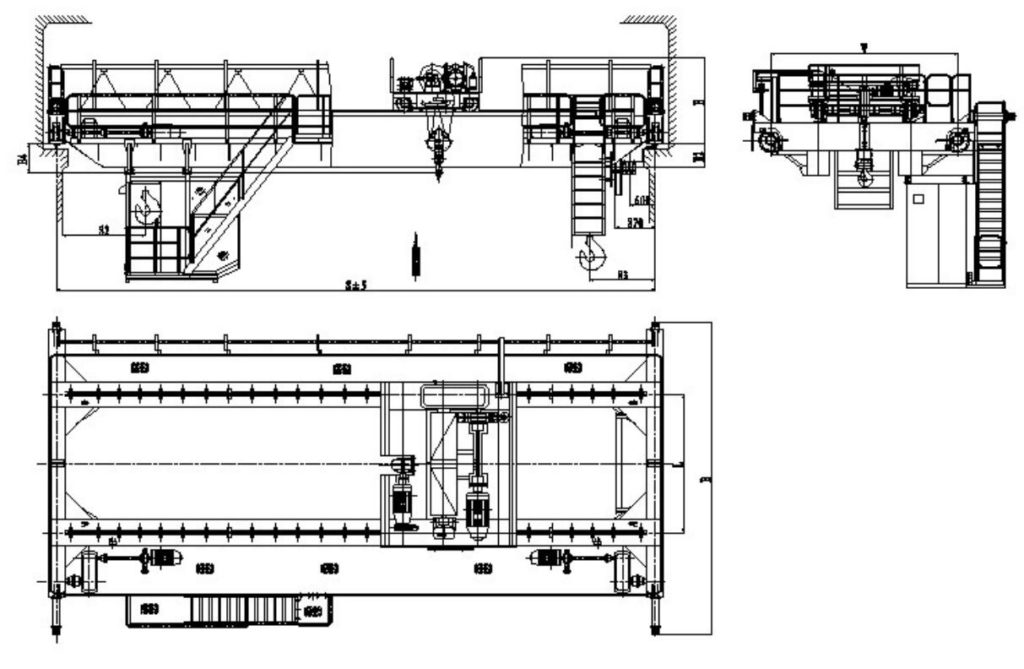 QB Double-girder Explosion-proof Crane Design Drawings