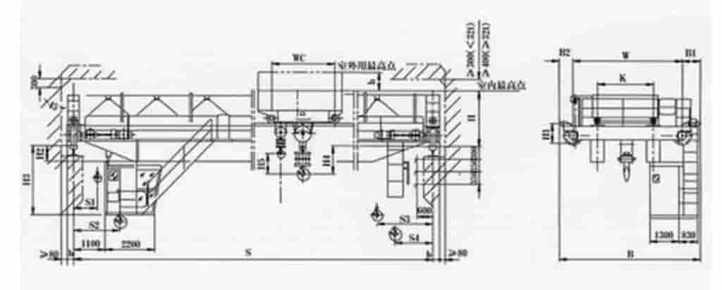 QY Insulation Overhead Crane Design Drawing