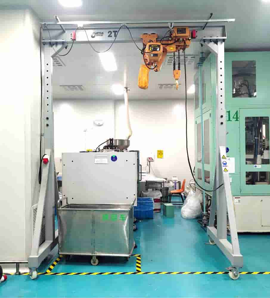 1 ton Portable Gantry Crane Finished Installation for reference