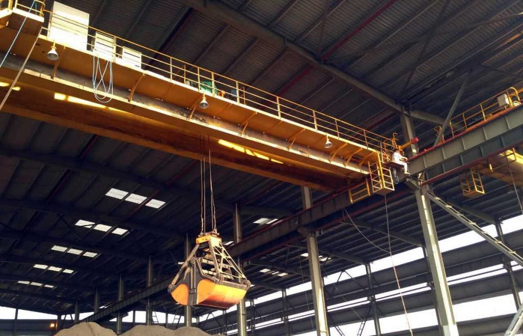 20 ton Double Girder EOT with Grab Bucket for reference-2