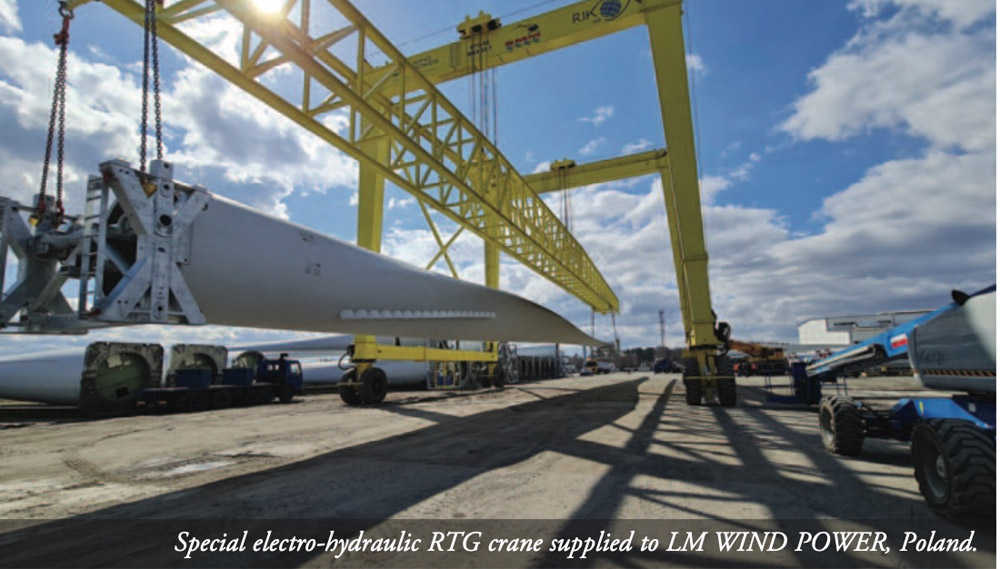 RTG crane supplied to Poland