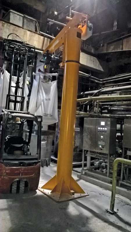 Cardboard mill installs Verlinde jib crane