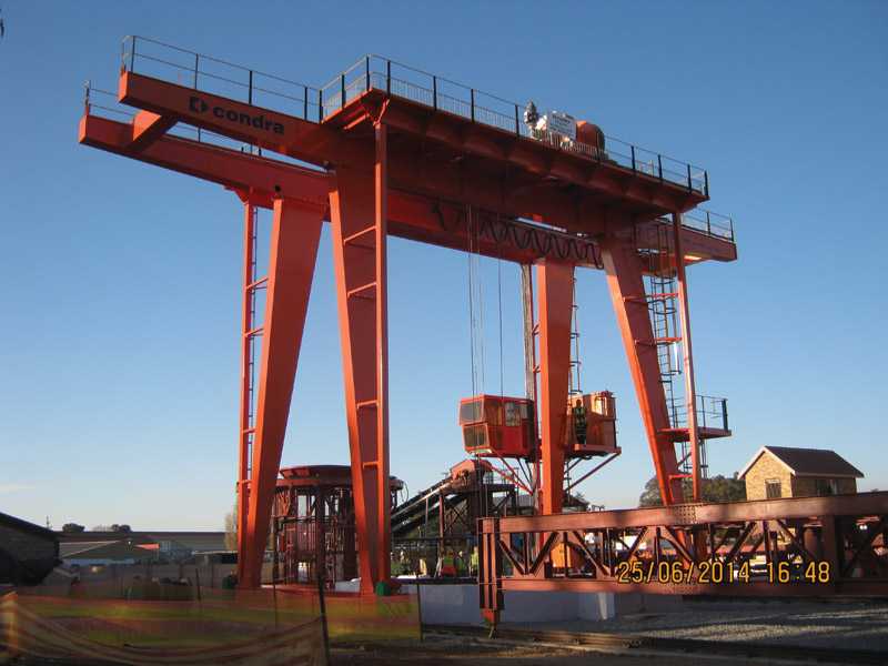 Condra gantry cranes for Mongolia mine