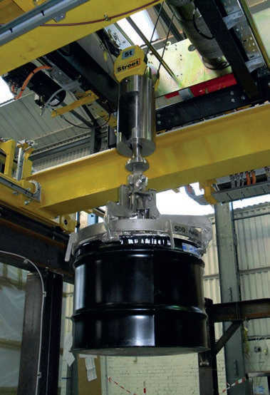 SCX Magnox drum lifters in testing and operation mode.