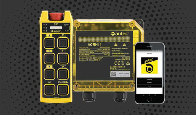 The LIFT series of handheld controllers from Autec interface with a smartphone app called My Lift Aute