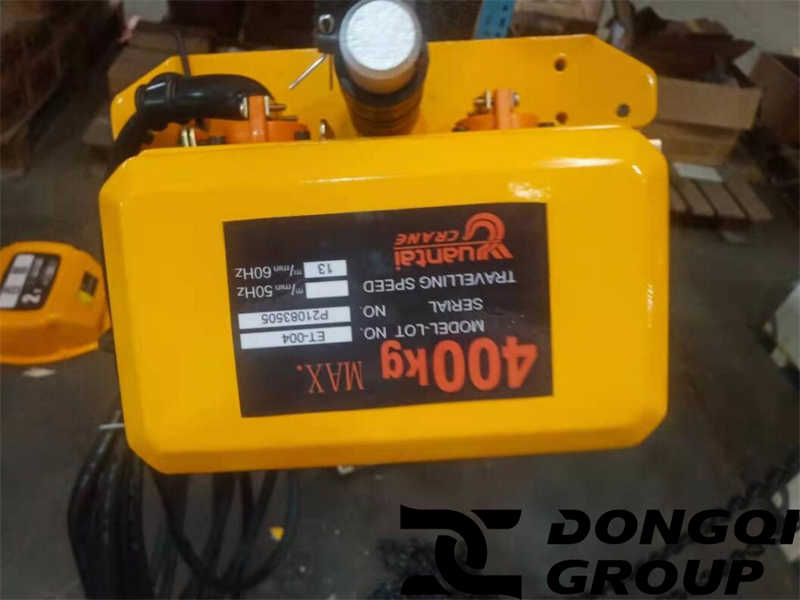 400kg electric chain hoist trolley