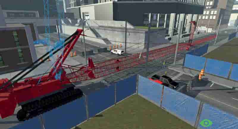 A CM Labs simulator training scenario.