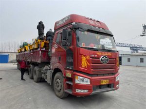 The loading process of 11 QD overhead cranes