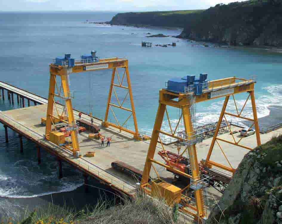 gantry crane on site