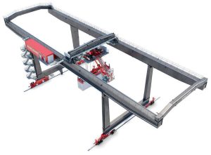 Konescranes’ rail-mounted gantry crane will span six rail lines in Kazakhstan