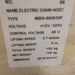 Packing parameters of electric chain hoist (1)