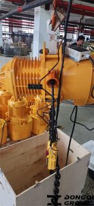 Fixed electric chain hoist