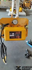 Low headroom electric chain hoist