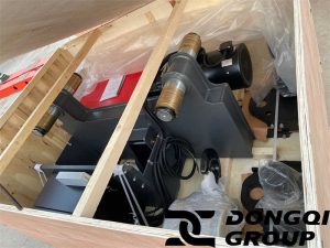 NR electric hoist is being boxed