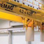 Demag’s Papermaster crane offers automated, independent movement of two trolleys on the same crane, boosting throughput
