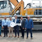 Liebherr delivered a LH 110 port litronic material handler to Middle River Marine in the summer.