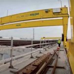 Munk supplied three 30-ton custom-built double girder overhead gantry cranes for this US project