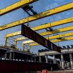 Munk supplied three 30-ton custom-built double girder overhead gantry cranes for this US project