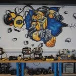 The wall of the training centre