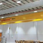 A Konecranes 10t CXT crane used to lift and place nine injection moulding machines at a Procter & Gamble facility in Ben Cat, Vietnam.