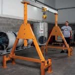 Shearforce gantries come in capacity sizes of up to 3.0t