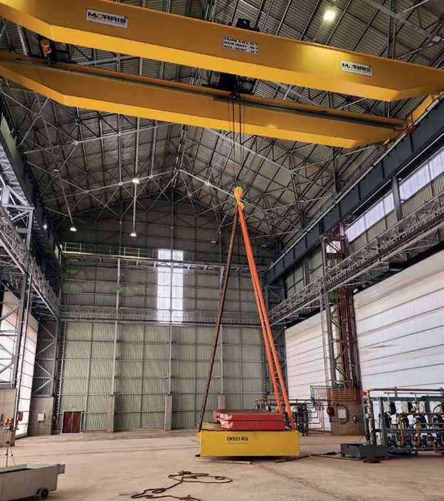 supplies overhead crane equipment to steel industry business