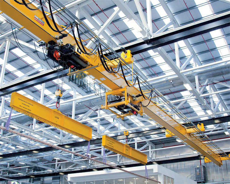 Crane rails are an integral part of the roof structure