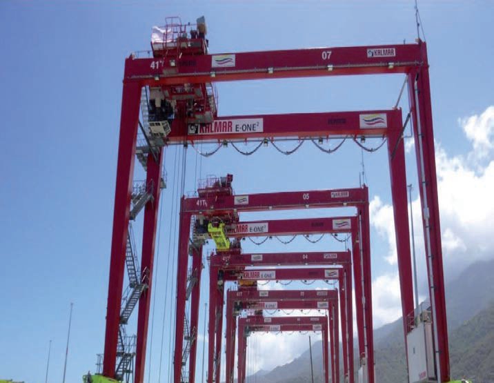 RTG crane in Brazilian port