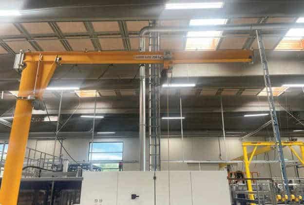 The column-mounted jib crane