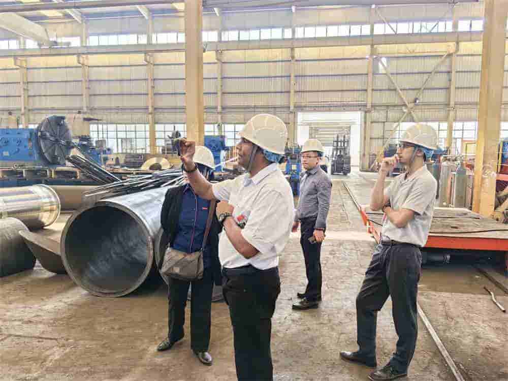 Customers from Malaysia visit Dongqi Crane Group factory (2)