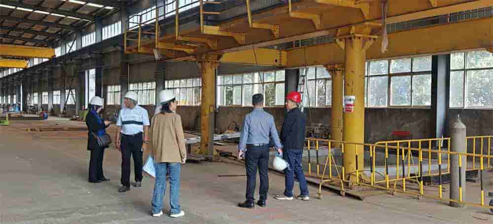 Customers from Malaysia visit Dongqi Crane Group factory (2)
