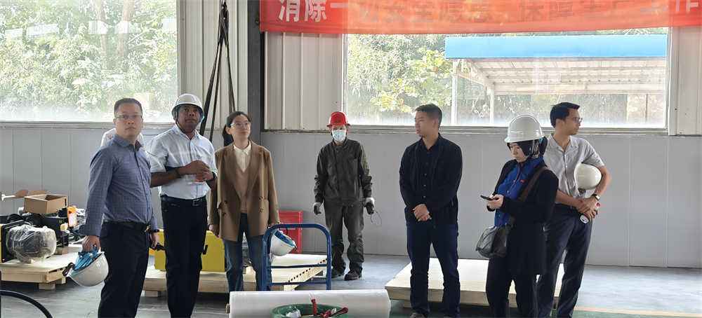 Customers from Malaysia visit Dongqi Crane Group factory (2)