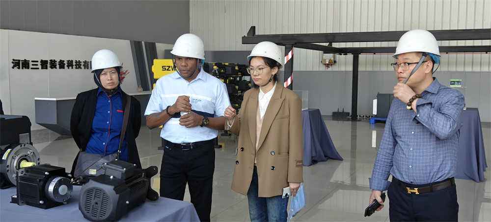 Customers from Malaysia visit Dongqi Crane Group factory (2)