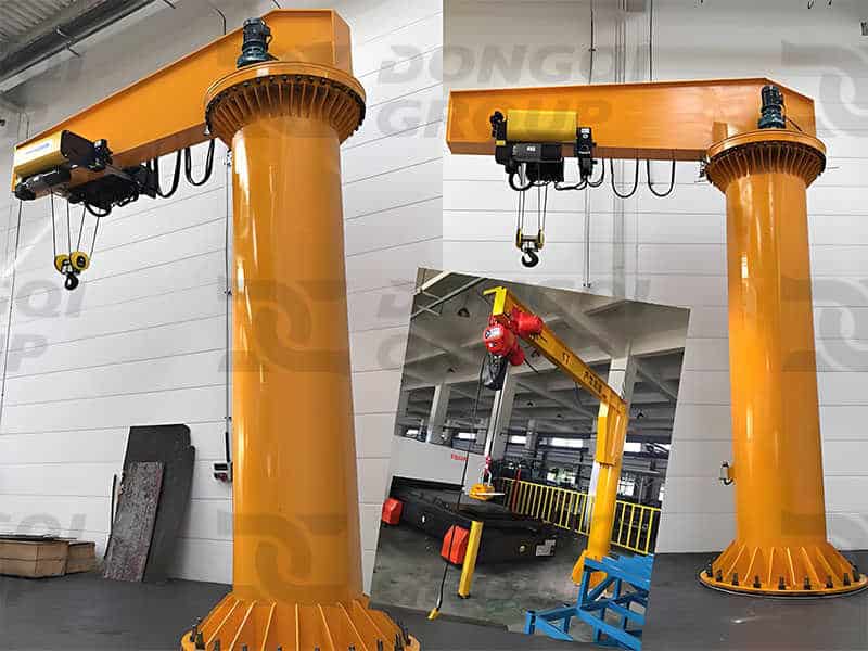 Jib crane using European style hoist