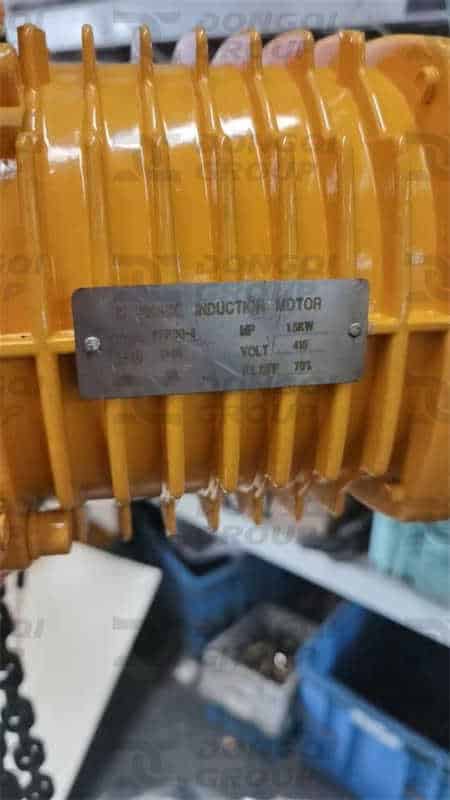 chain hoist motor nameplate