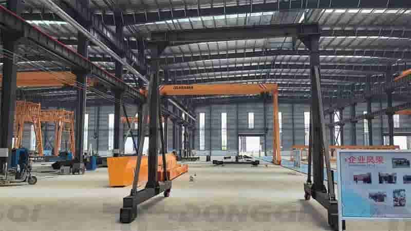 Portable gantry crane unpainted